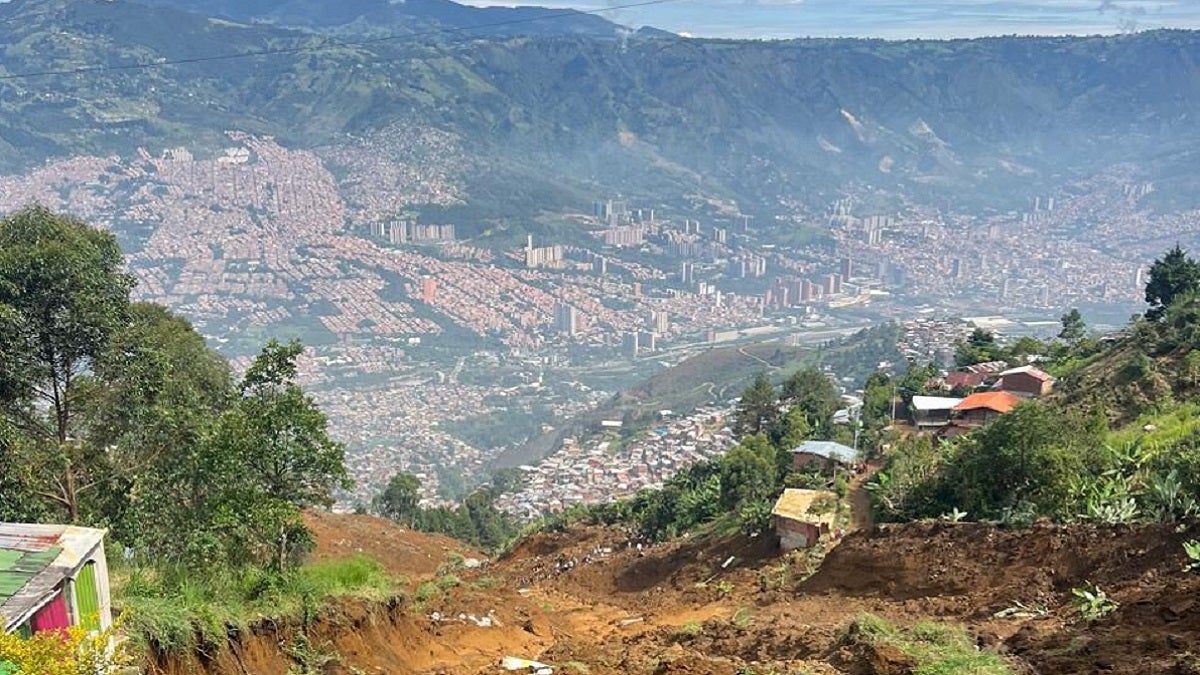 Lugar de la tragedia en Bello