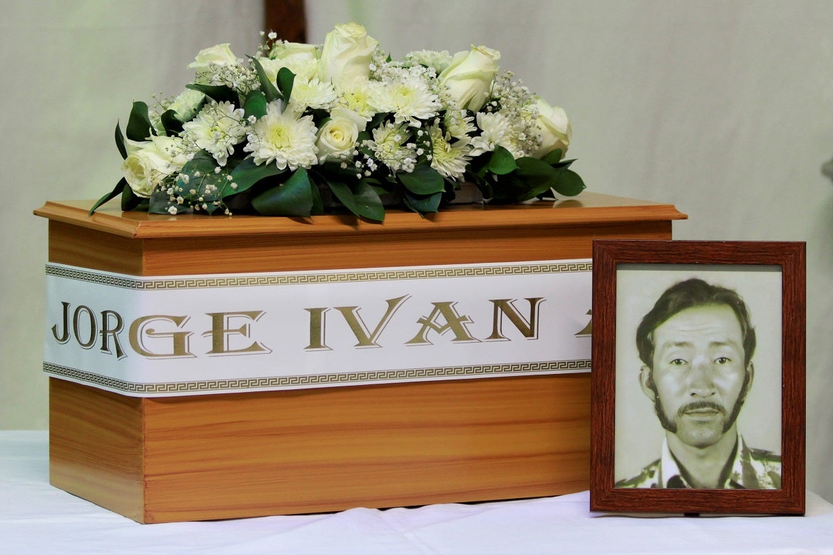 Familiares despidieron a Jorge Iván Arias en Anorí