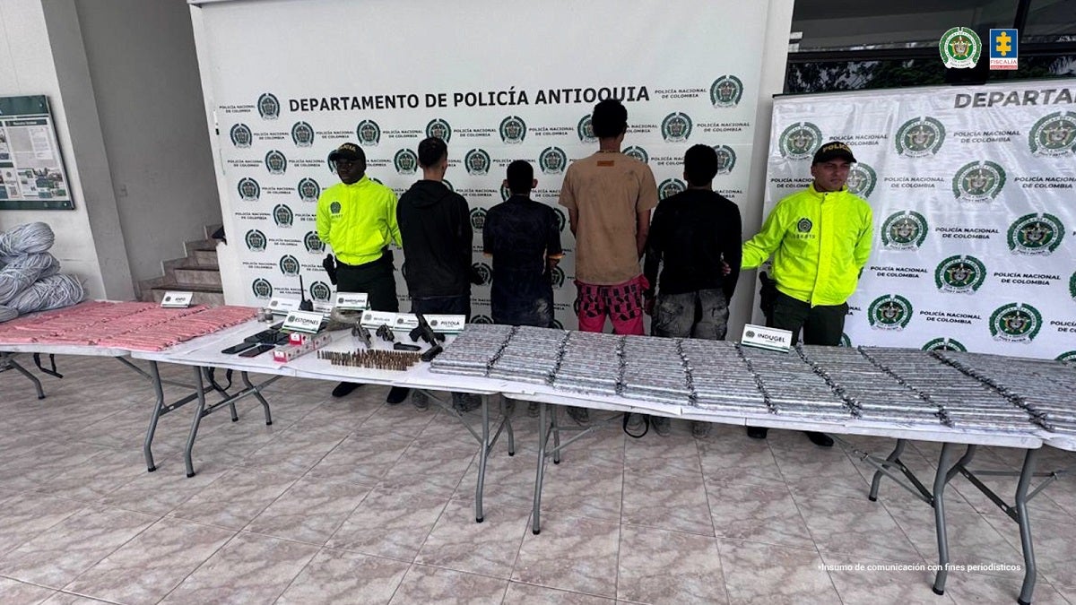 Cuatro personas fueron capturadas en un frente ilegal de extracción de oro en Buriticá, Antioquia