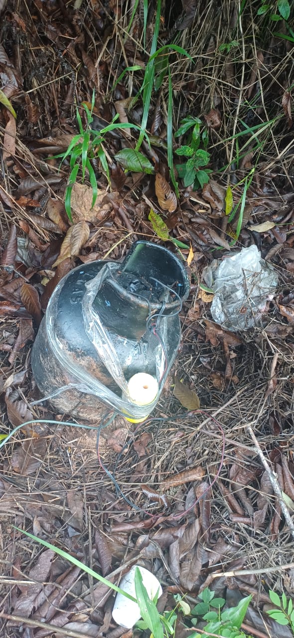 Pusieron un cilindro bomba en la vía Remedios – Caucasia en Antioquia