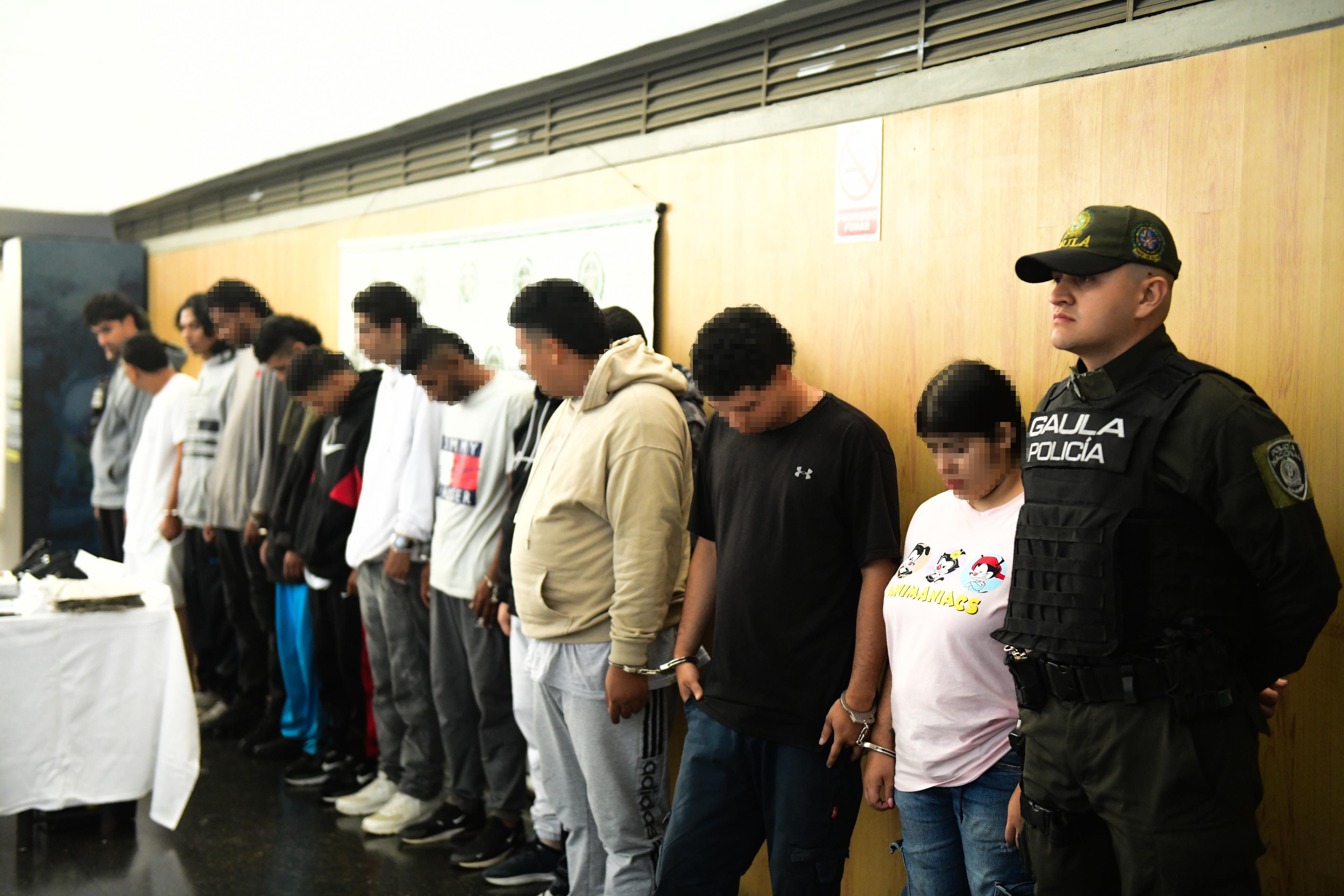 Los Chatas “exprimían” con la extorsión el comercio de Girardota: Capturan 15 personas