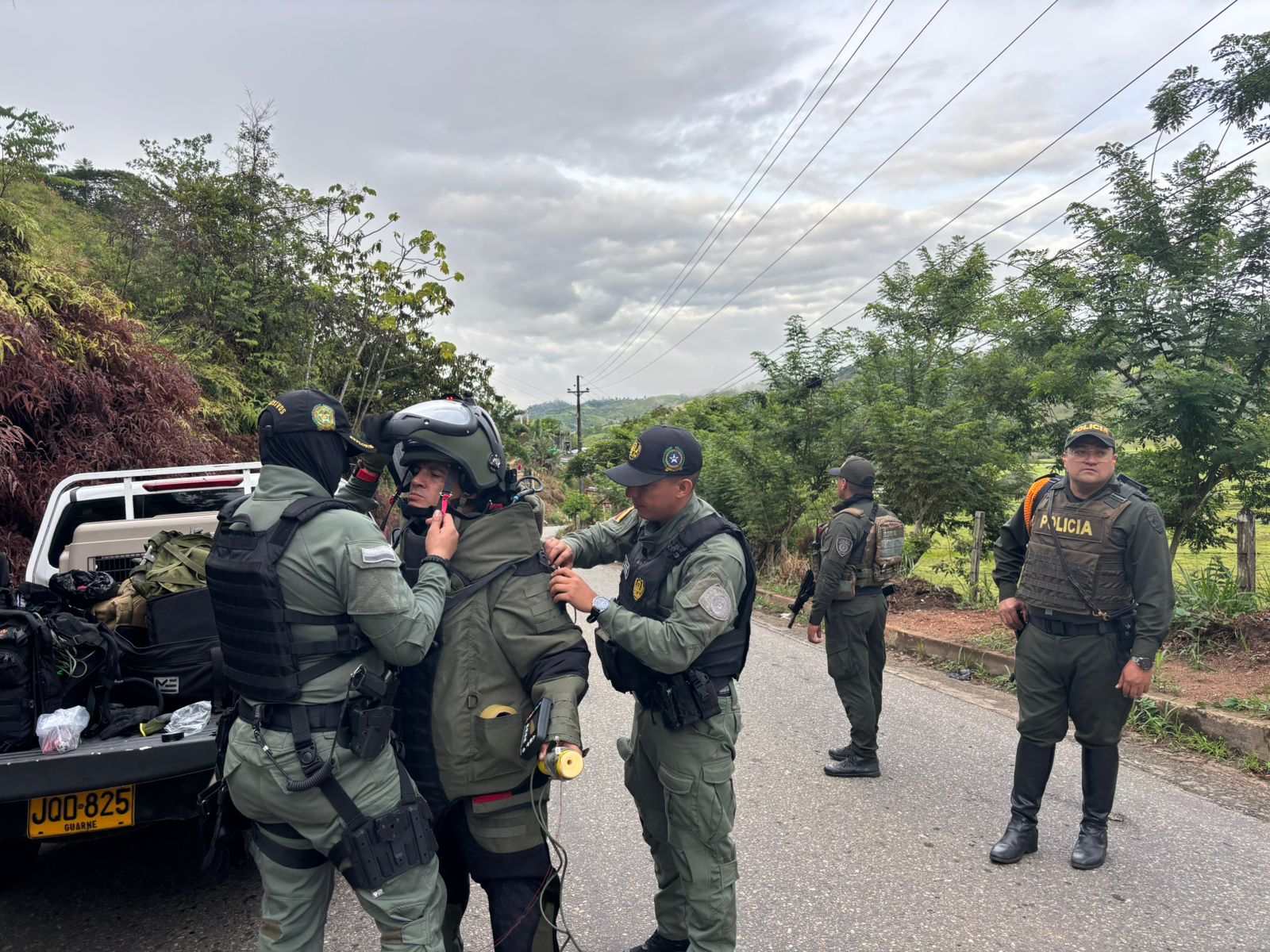 Pusieron un cilindro bomba en la vía Remedios – Caucasia en Antioquia