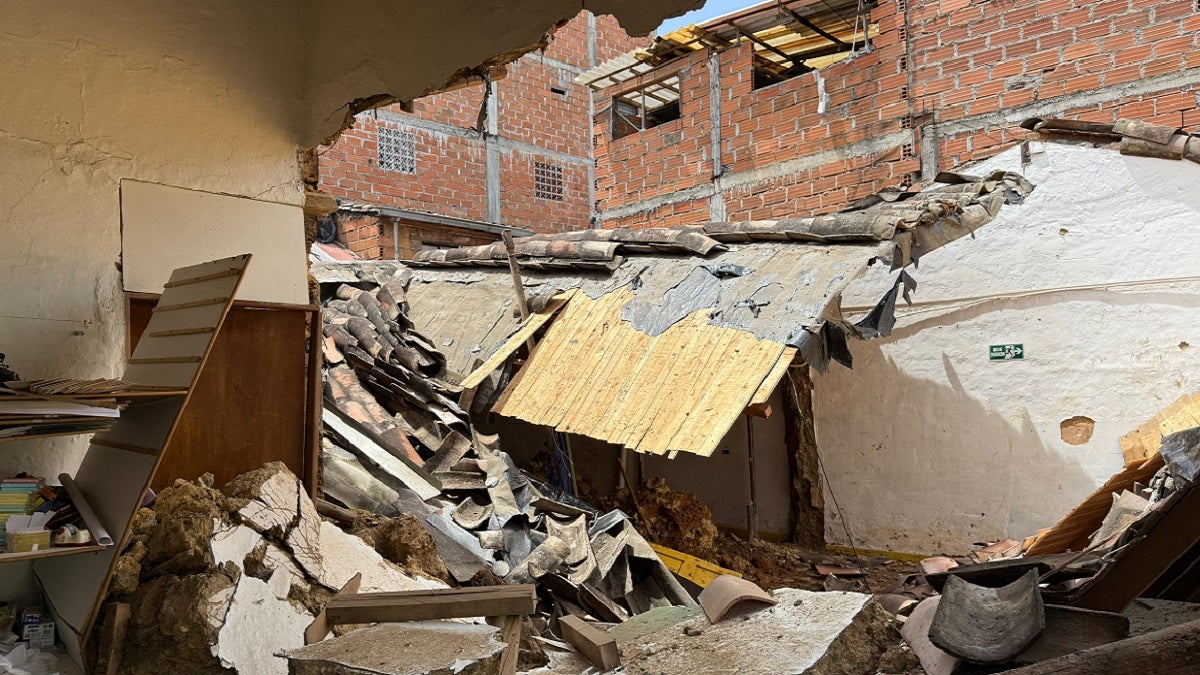 Colapso de un techo en Rionegro