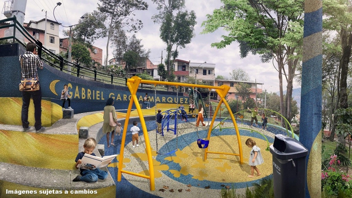 Renovación de parques en Medellín