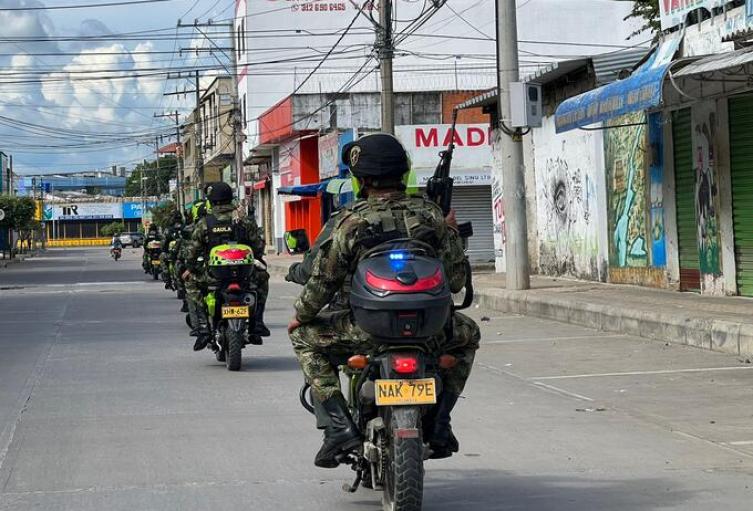 Patrullaje en Cañasgordas en Antioquia