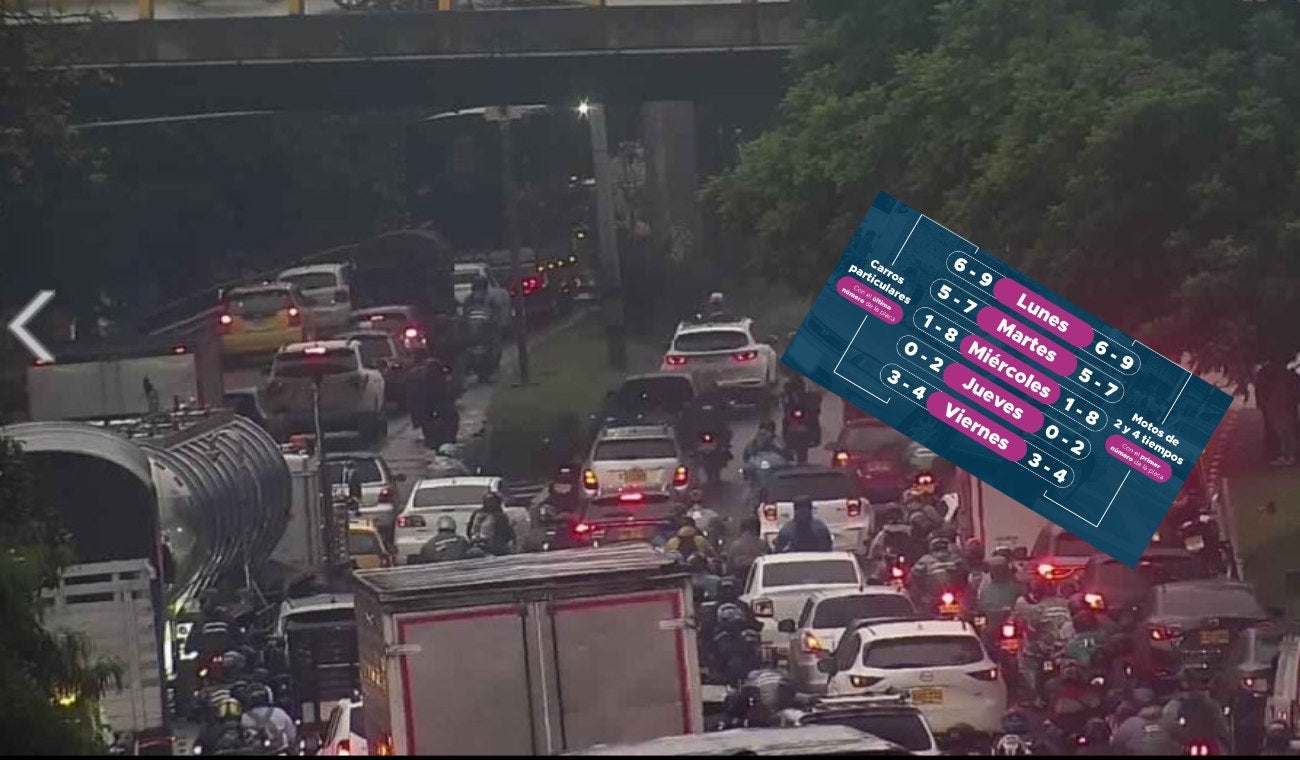 Las exenciones para el pico y placa en Medellín