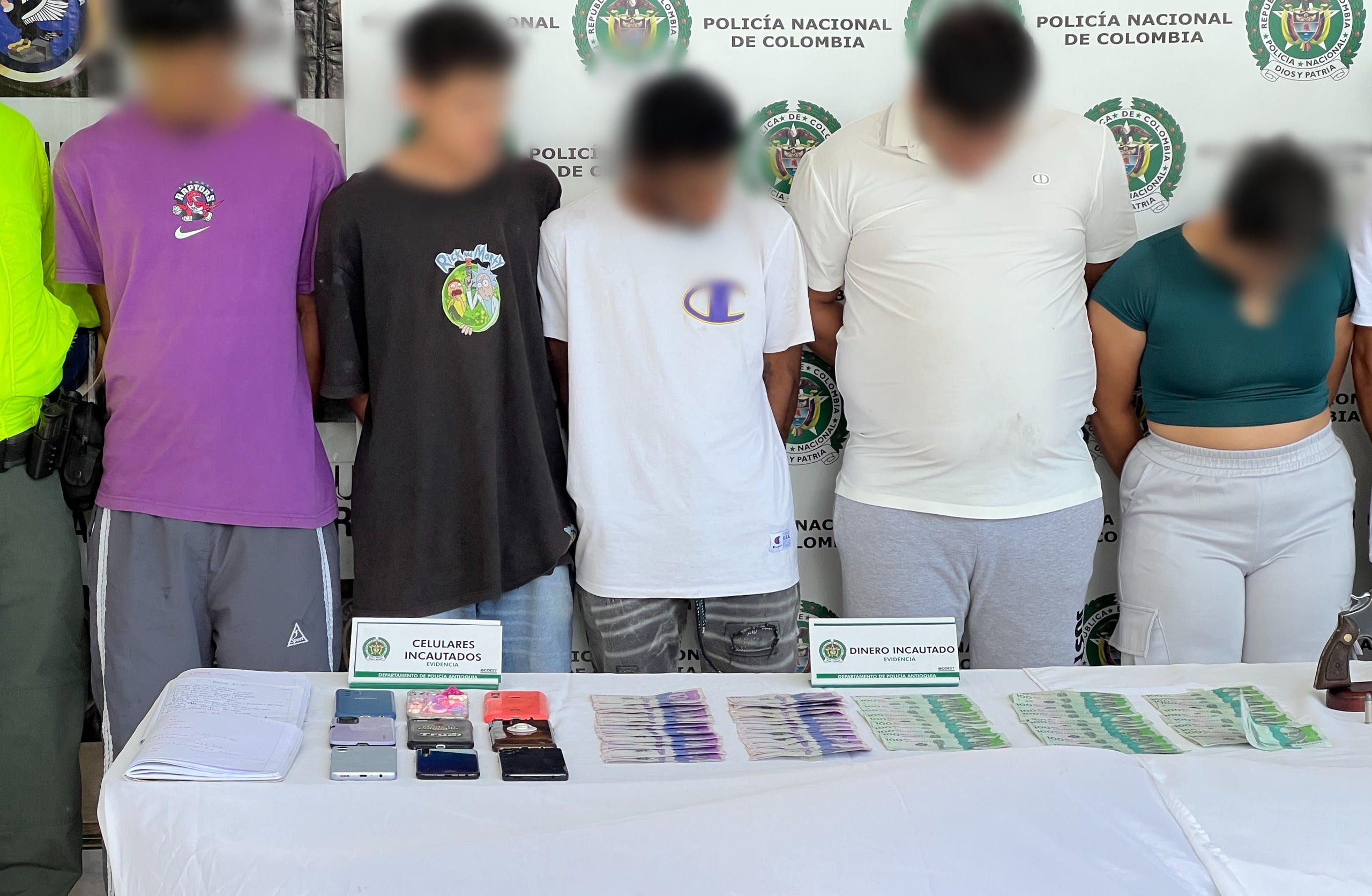 Capturados en Antioquia