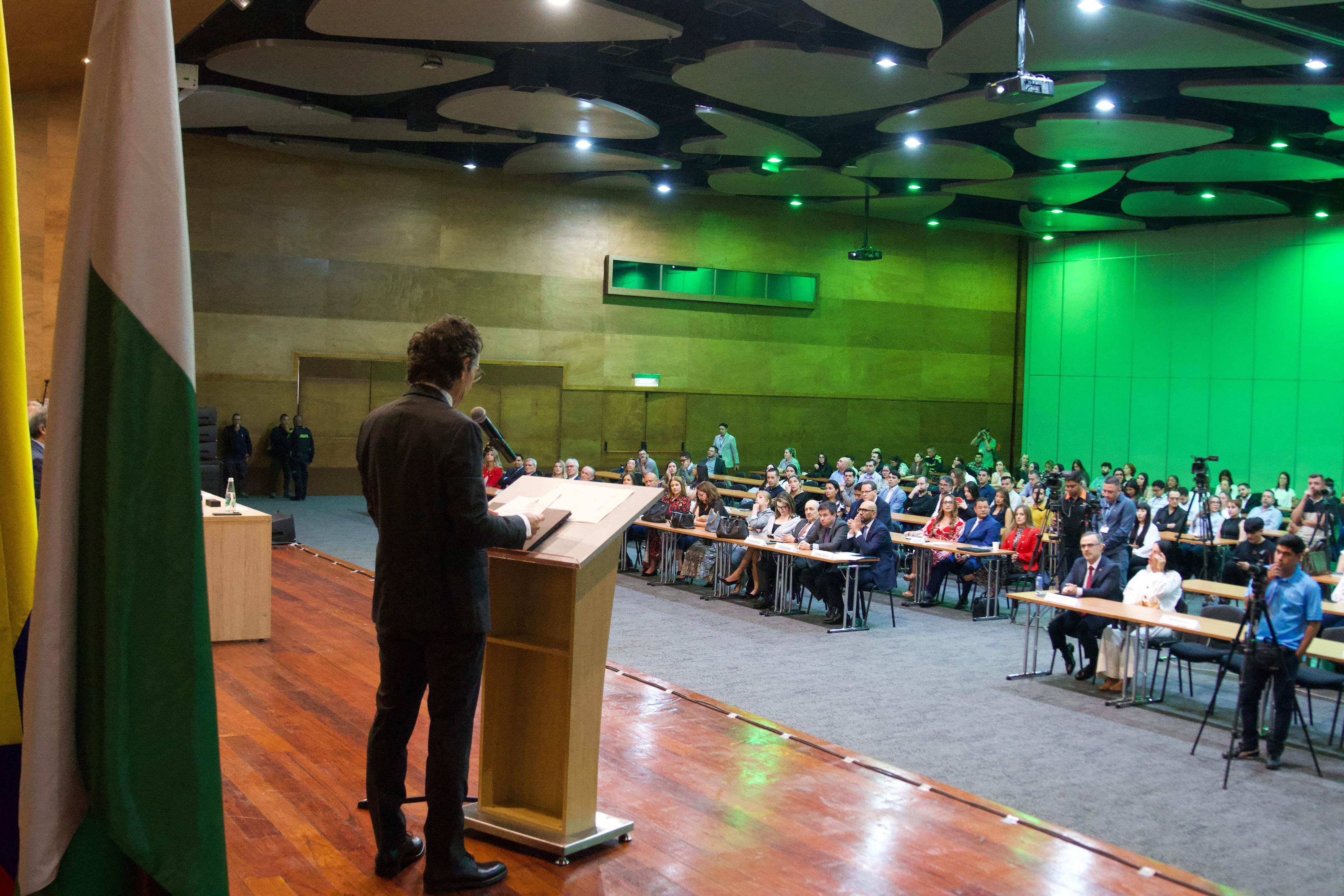 Alcalde de Medellín en rendición de cuentas del Tribunal Administrativo de Antioquia