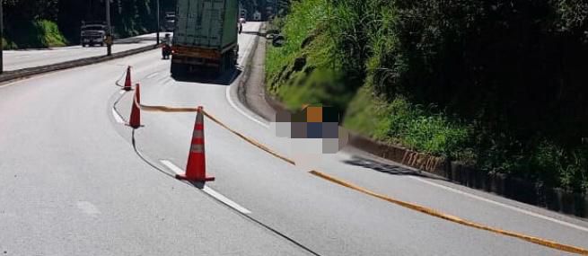 Trágico accidente: Joven murió practicando Gravity Bike en la Autopista Medellín-Bogotá