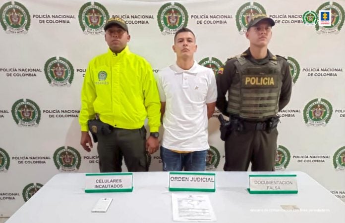 Capturado líder del grupo criminal La Viña. Responsable del asesinato del ingeniero Alejandro Ramírez durante el año 2015 en el municipio de Barbosa, Antioquia