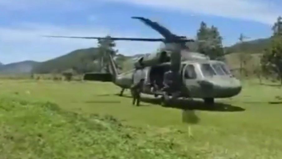 Operativos del Ejército en zona rural de Amalfi, Antioquia