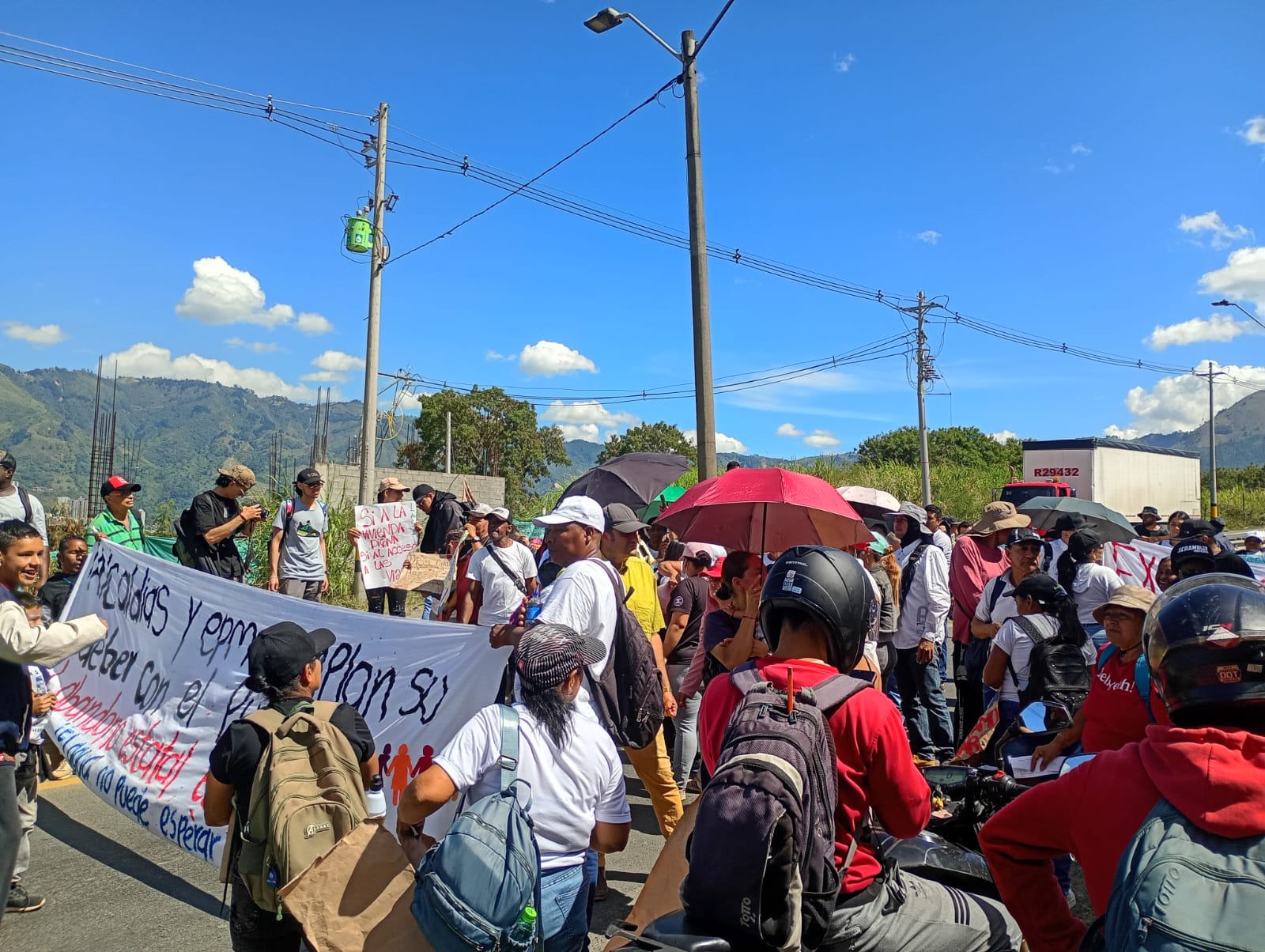 Habitantes de Granizal reclaman por derecho al agua y vivienda digna