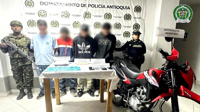 Capturados en El Santuario, Antioquia