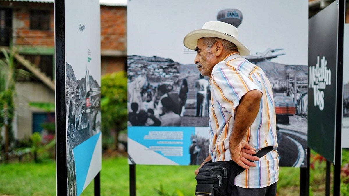 Exposición itinerante en el barrio Loreto de Medellín