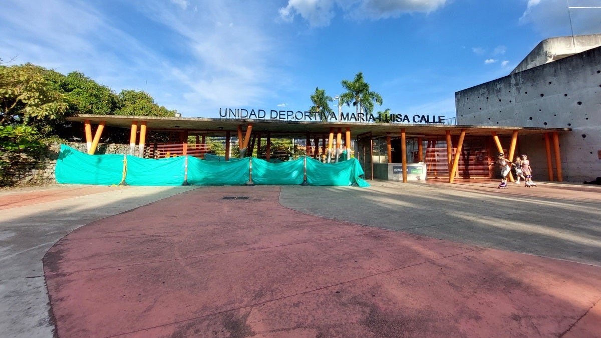 Obras en la Unidad Deportiva María Luisa Calle de Medellín