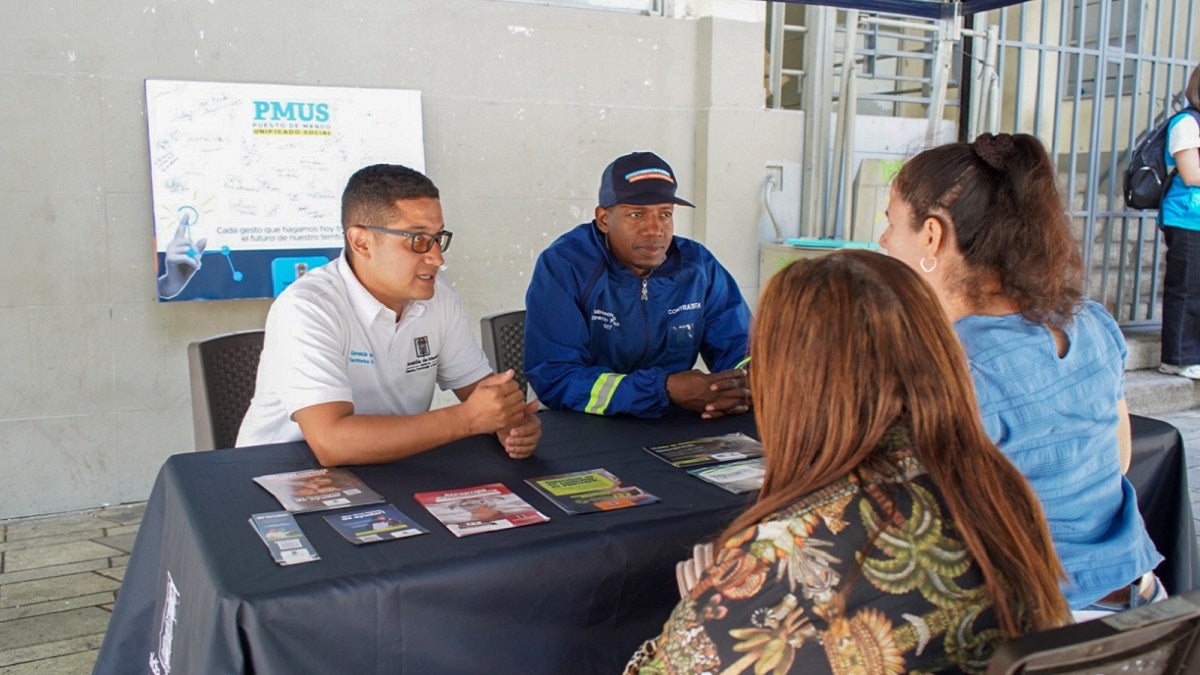 Puesto de Mando Unificado Social en el centro de Medellín