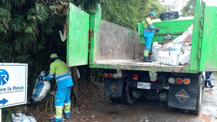 Recolección de residuos especiales en Rionegro, Antioquia