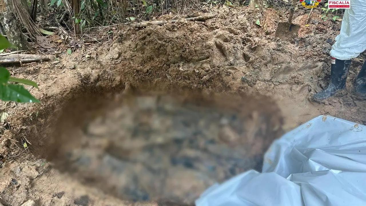Descubren fosa común con seis cuerpos en un parqueadero de Santa Bárbara, suroeste antioqueño