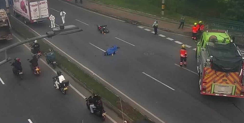 Accidente de tránsito en Medellín