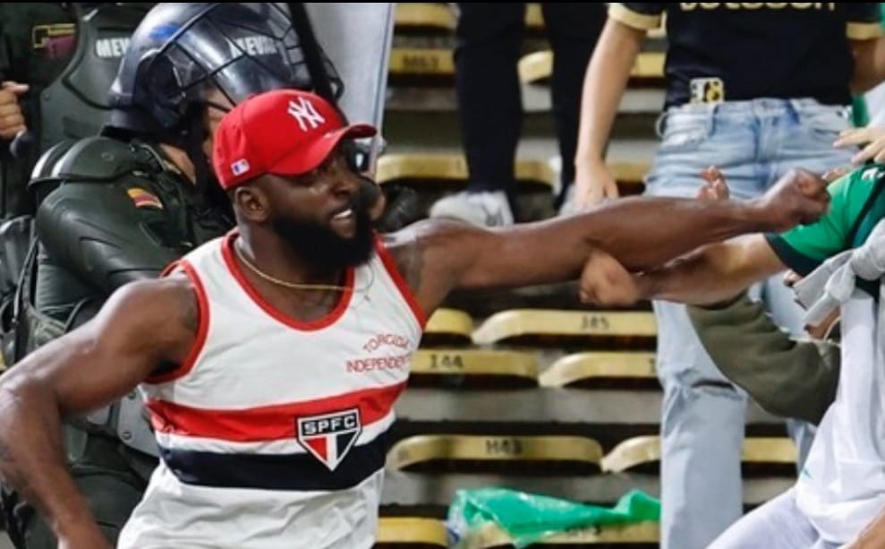 Hincha de Sao Pablo responsable de los disturbios en Medellín
