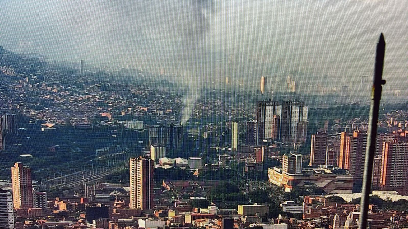 Incendio en el barrio La Francia de Medellín