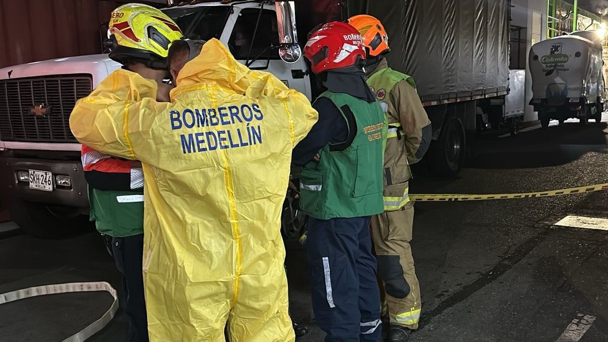 Emergencia por fuga de amoníaco en Medellín