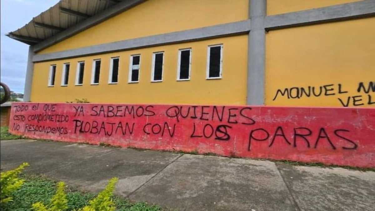 grafitis disidencias en Betulia, Antioquia