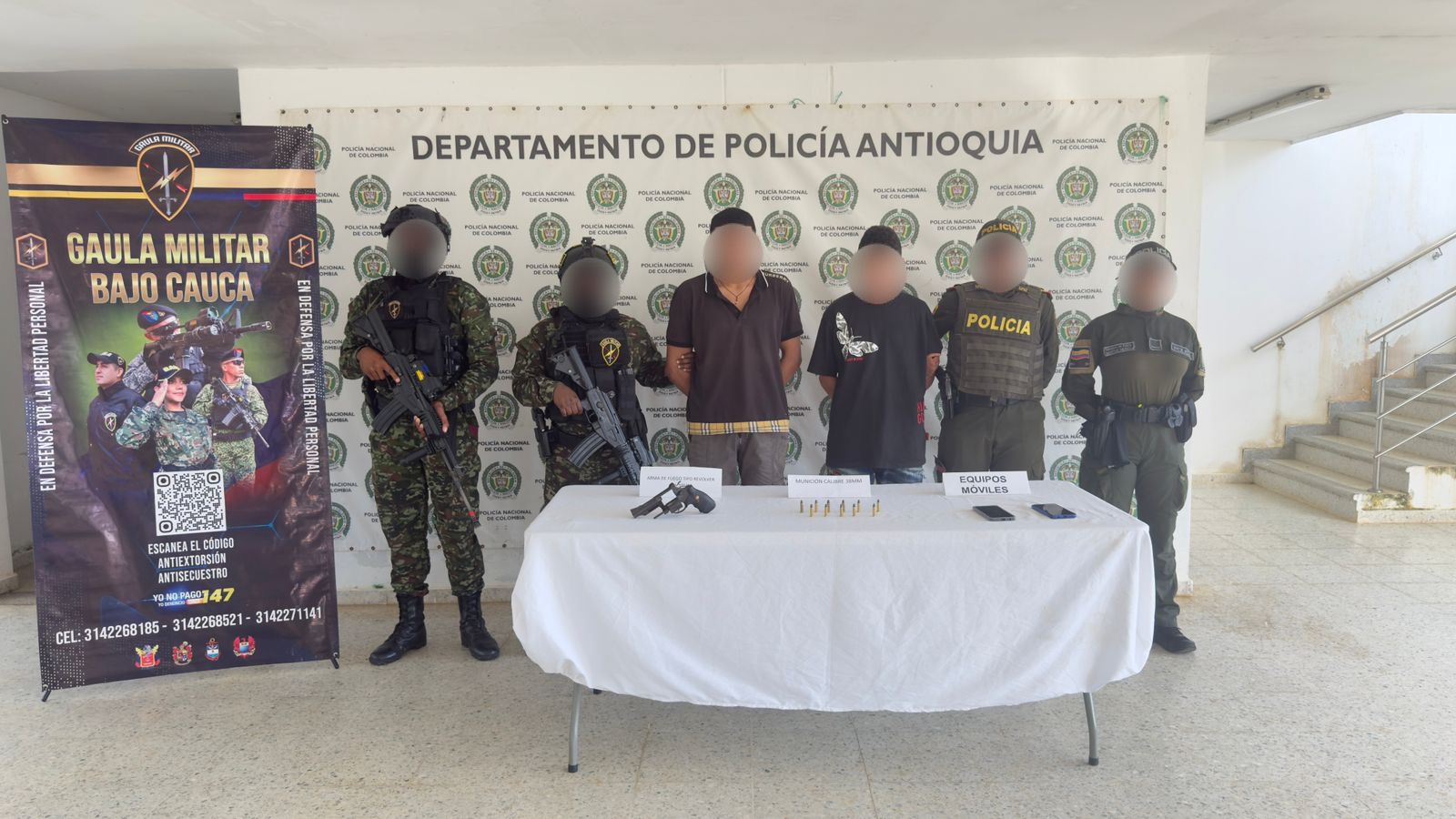 Capturados en el Bajo Cauca antioqueño