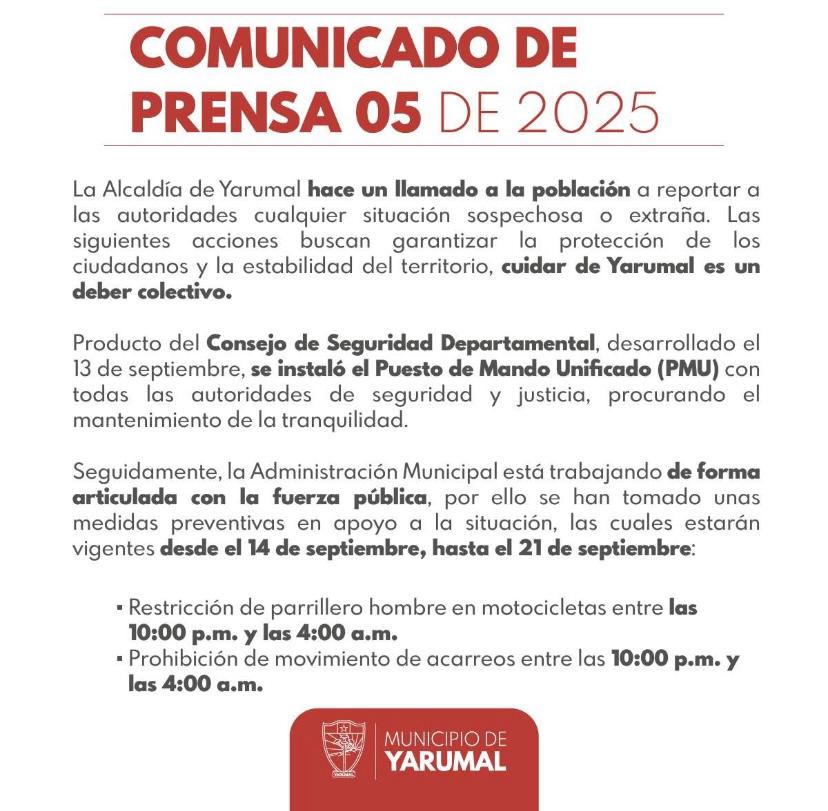 Explosión de artefacto en Yarumal activa alerta en vía Medellín–Costa Atlántica