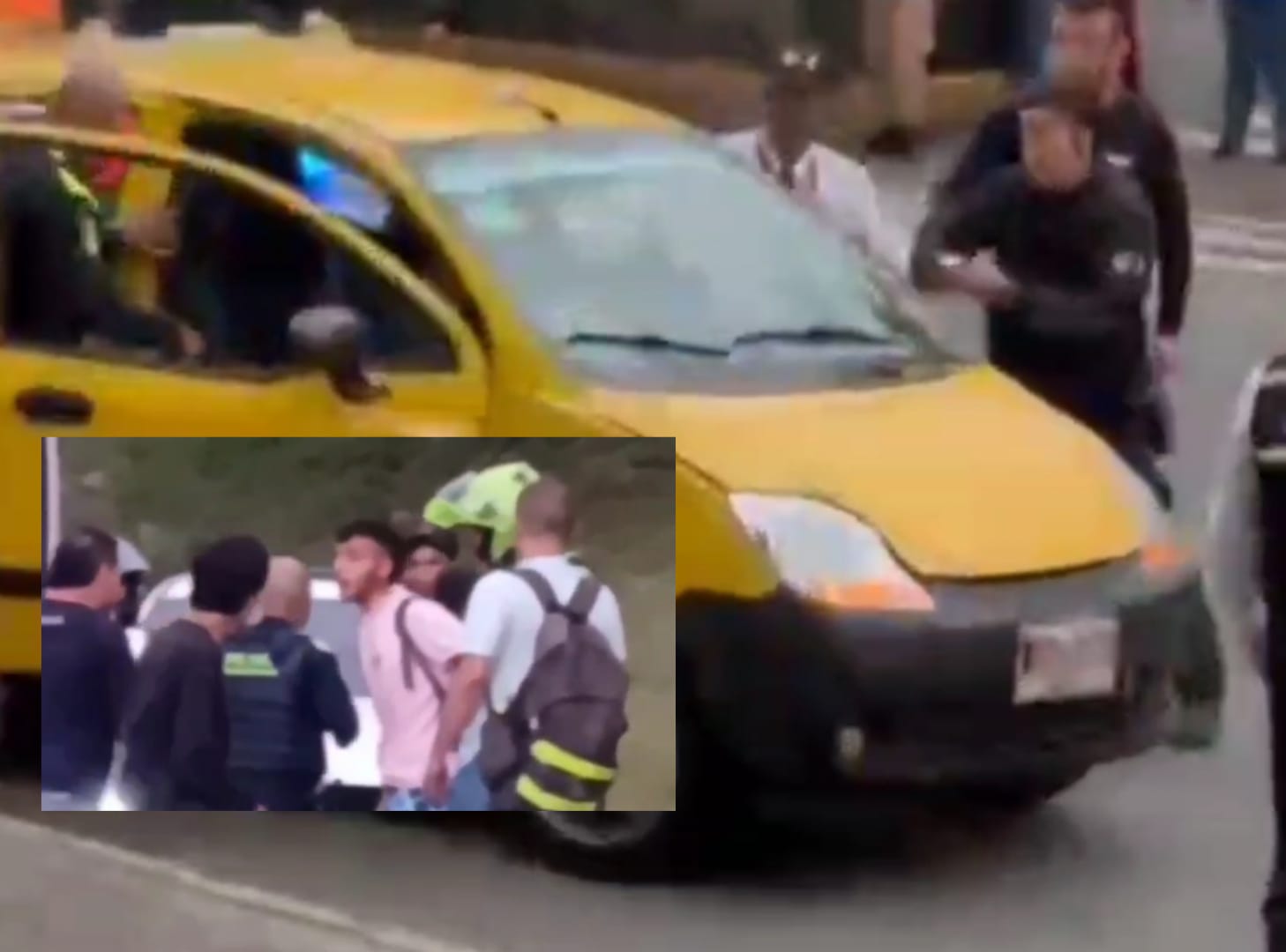 Capturan a ladrón que escapó en un taxi en Medellín