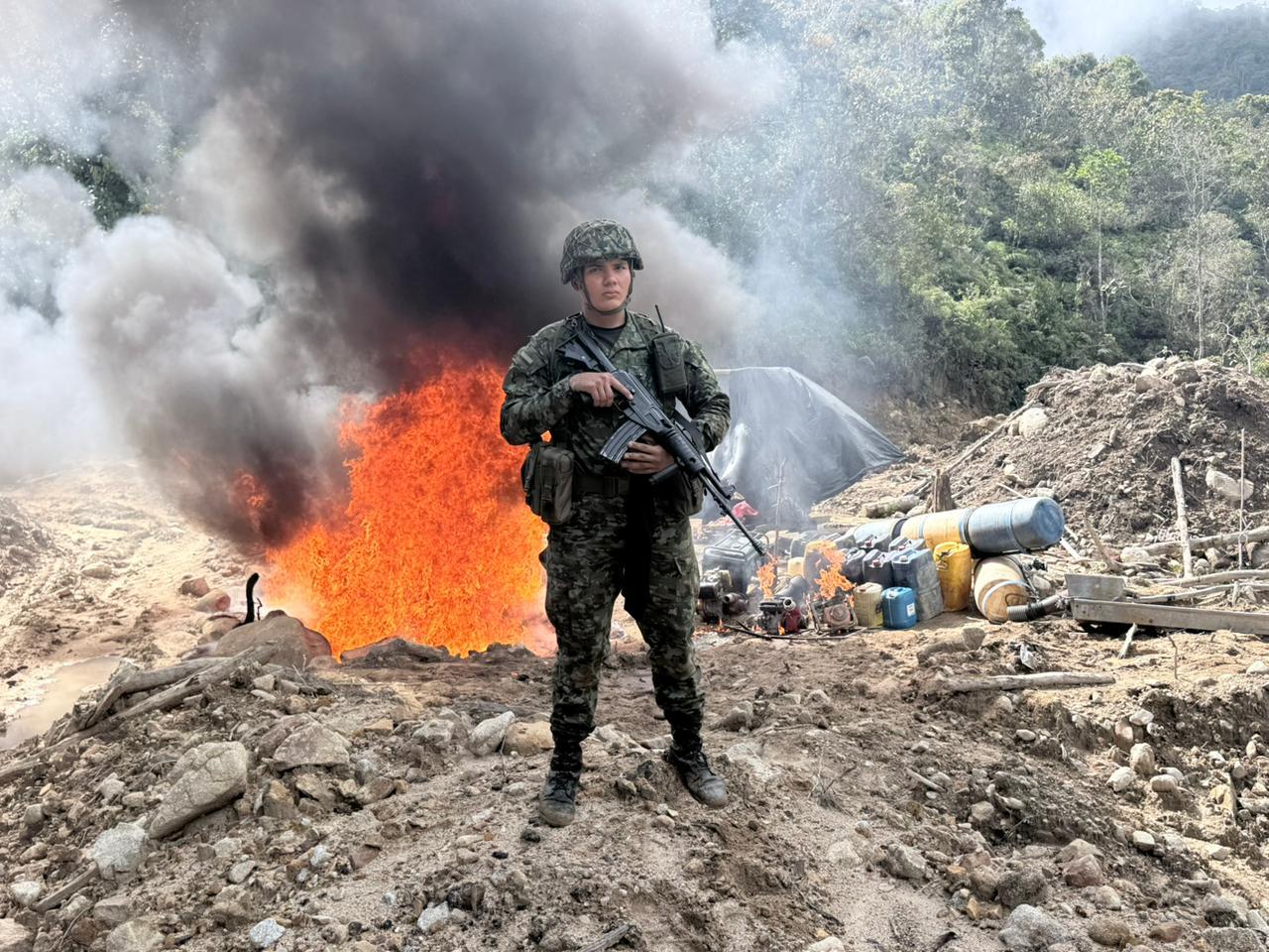 Golpe a la minería ilegal en San Carlos