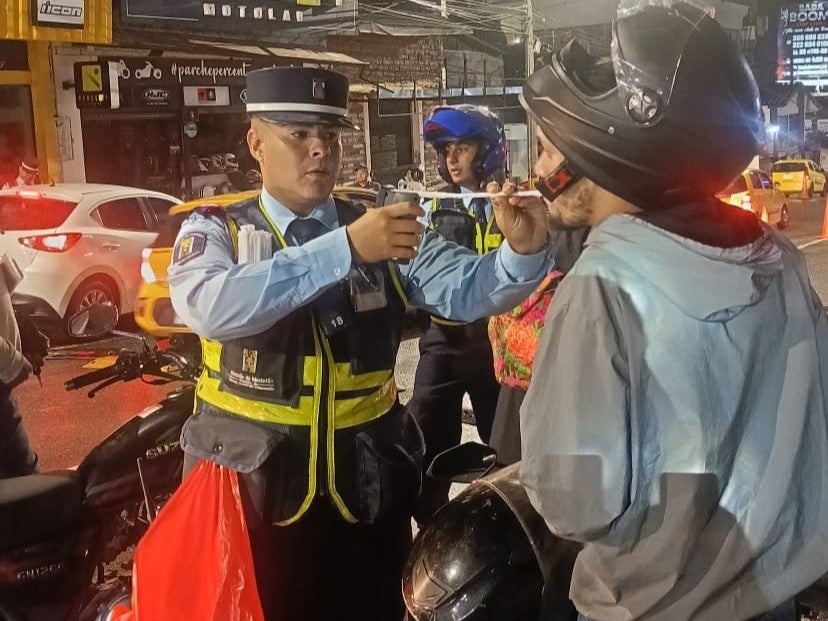 Pruebas de embriaguez en Medellín