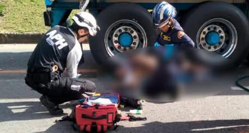 Peatón muere arrollado por tractocamión en la autopista Medellín –Bogotá