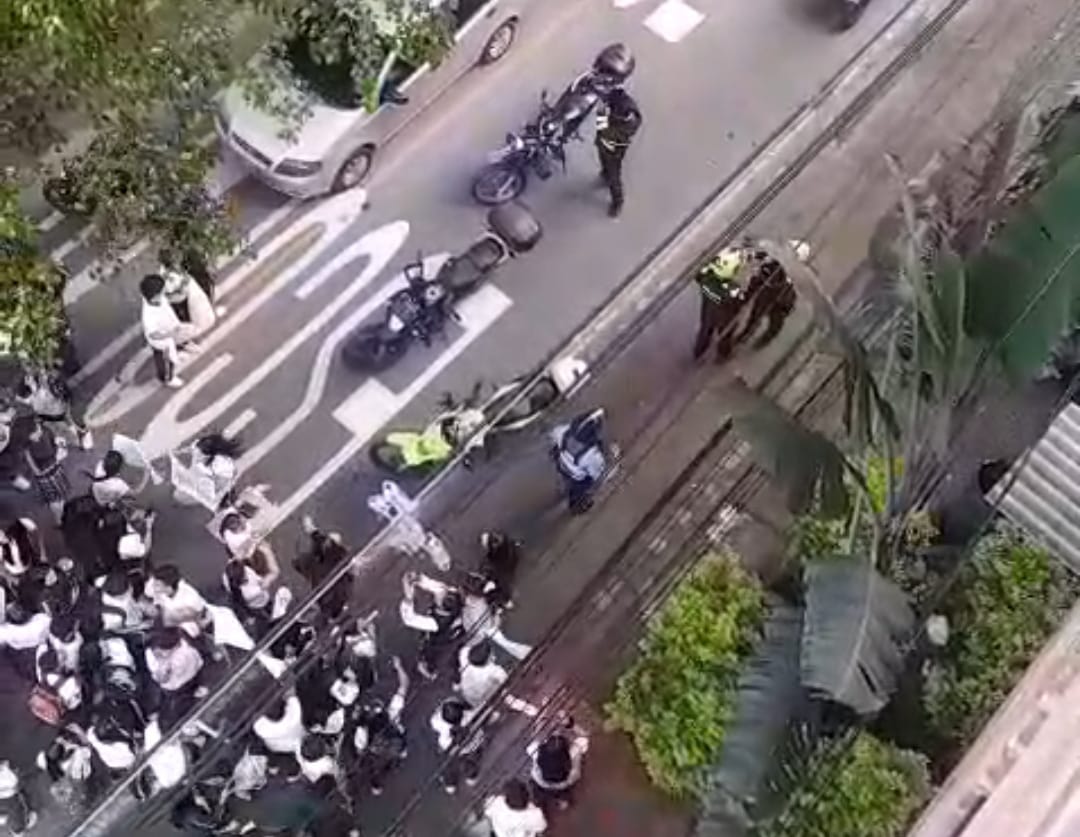 Protesta estudiantil en Copacabana