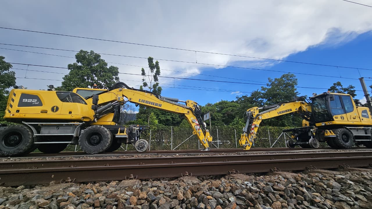 Obras en el Metro de Medellín