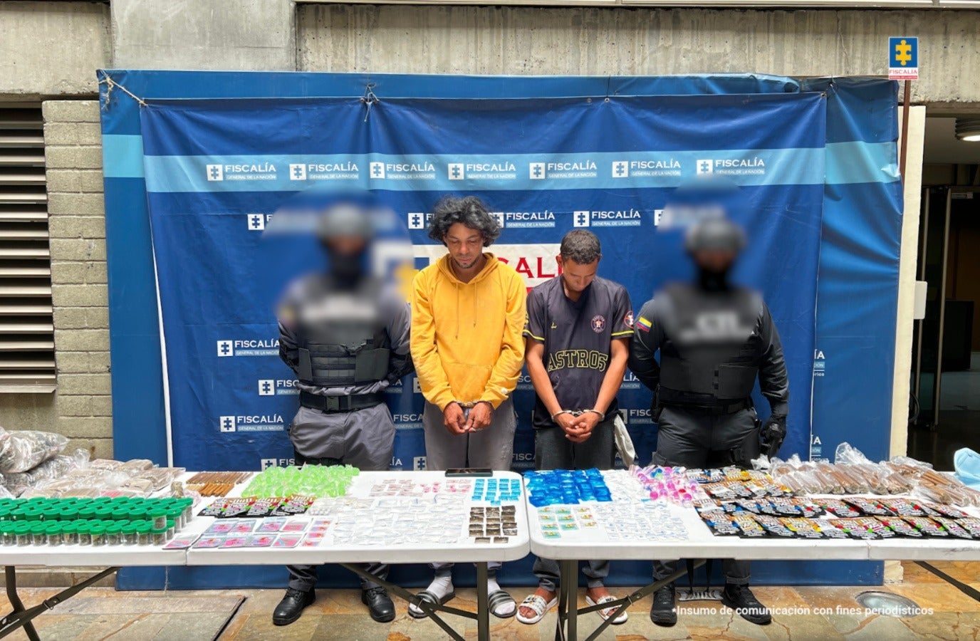 Captura de integrantes de la banda Los del 24 en el barrio Antioquia