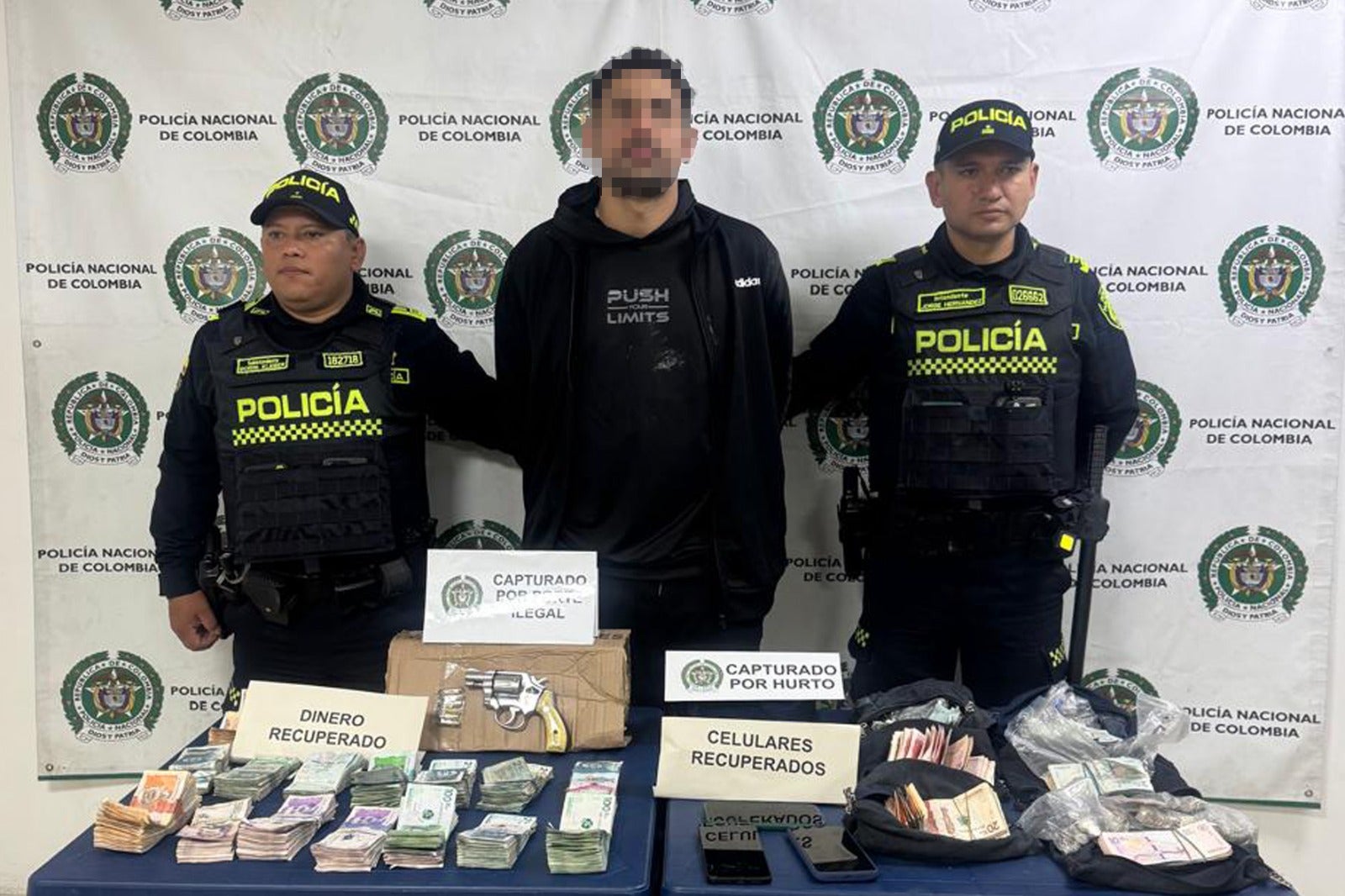 Fletero capturado con 47 millones de pesos en Caldas, Antioquia