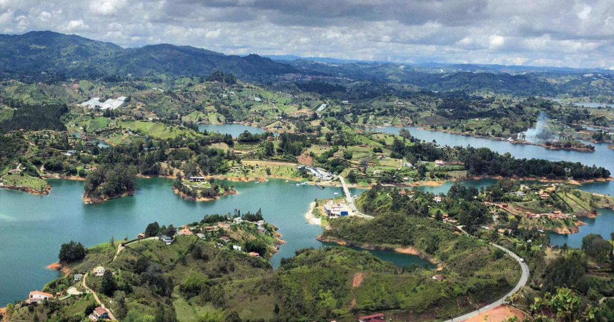 Embalse de Guatapé, en Antioquia