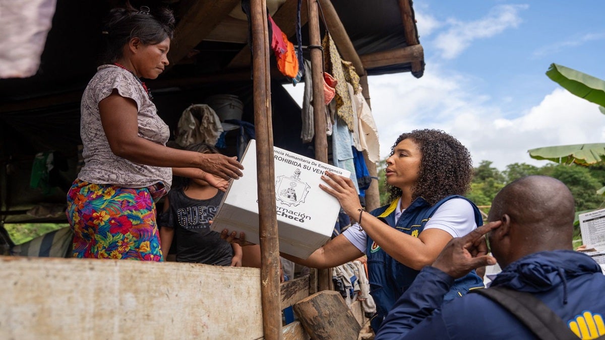 20 toneladas de ayudas humanitarias llegaron al municipio de Bagadó, Chocó