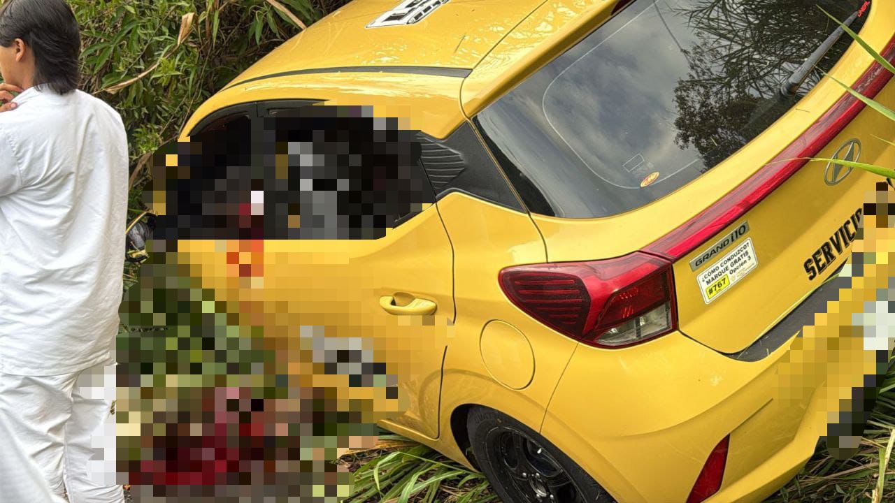 Sicarios matan a taxista dentro de su vehículo en el Suroeste antioqueño