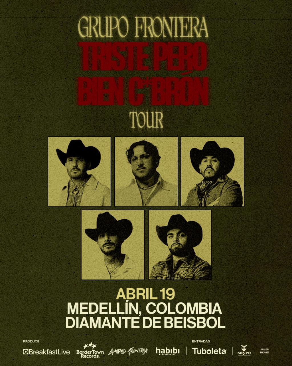 Regional mexicano en Medellín: Grupo Frontera anuncia concierto con puesta en escena propia en su gira por Colombia