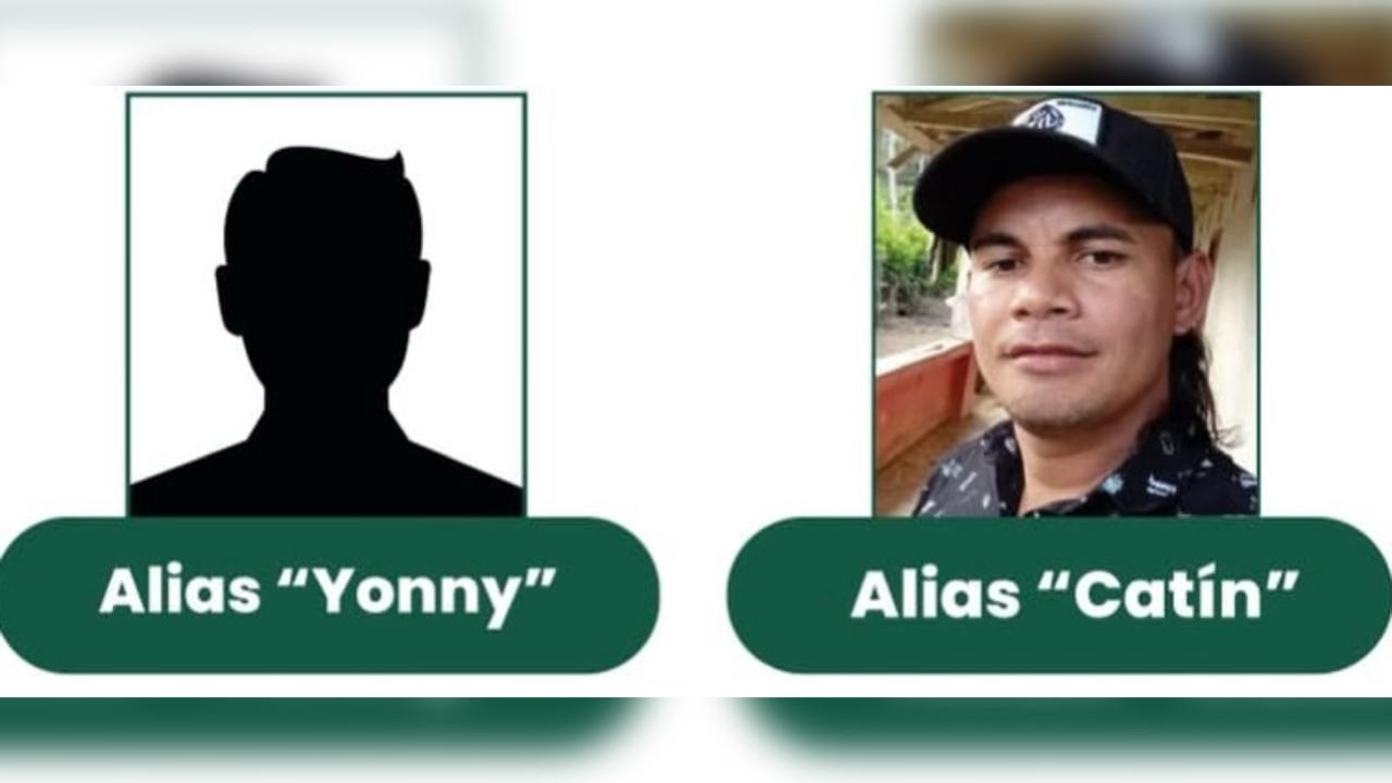 $500 millones de recompensa por 'Catín' y 'Yonny', cabecillas del Clan del Golfo señalados como autores intelectuales de la masacre en Yondó