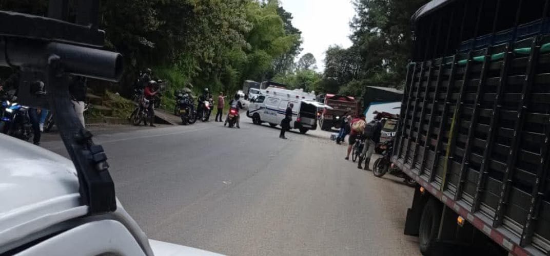 Accidente de tránsito en el el municipio de Cocorná, Antioquia