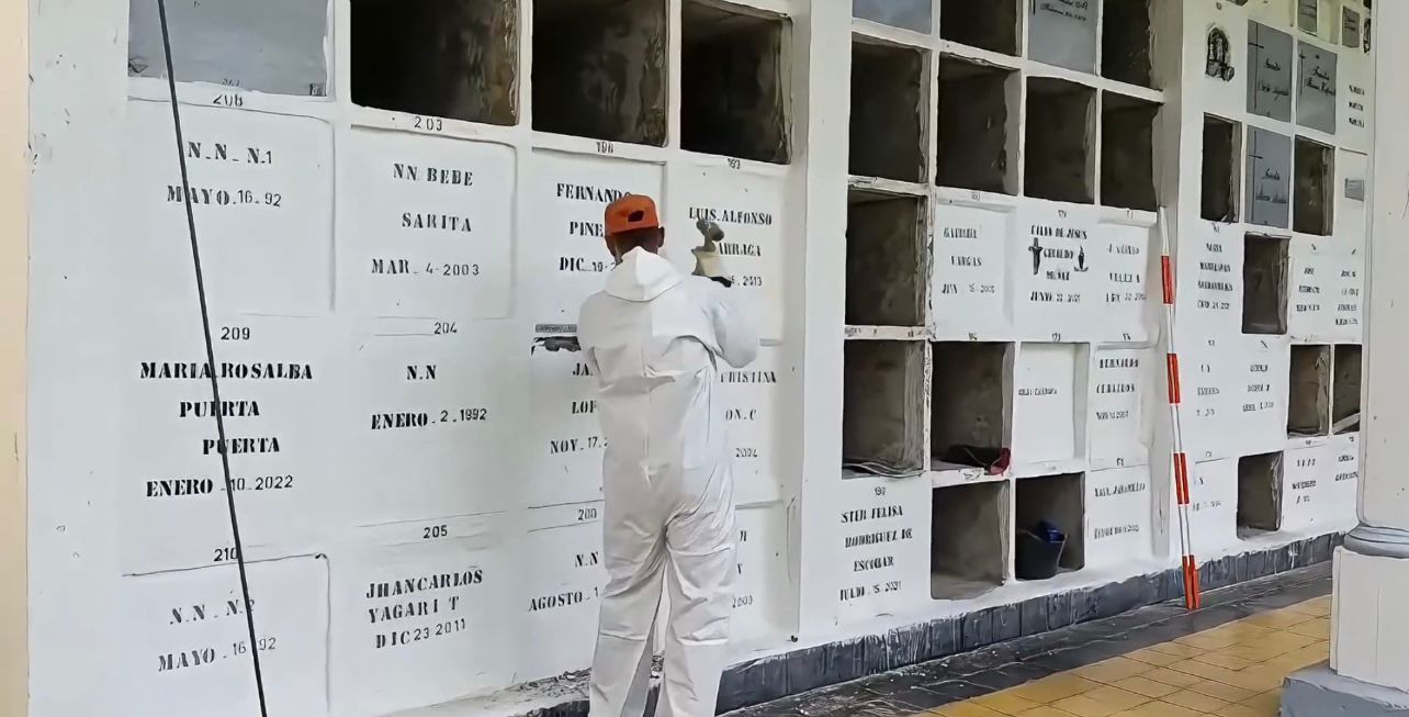 Intervención en el cementerio de Jardín, Antioquia