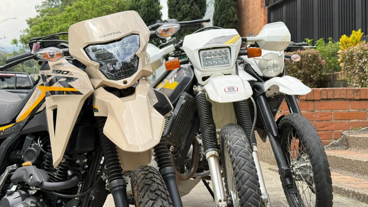 Motos robadas por la organización criminal de Medellín