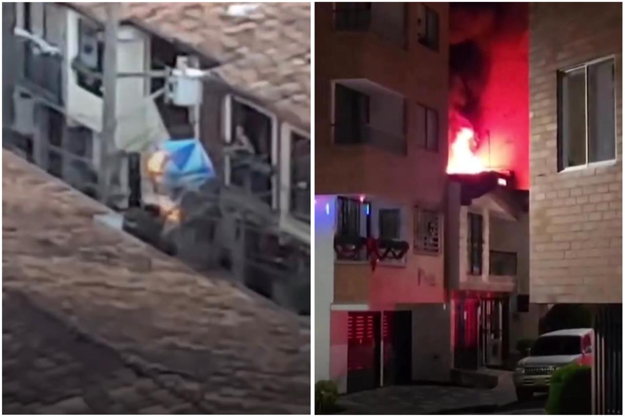 Globo de mecha destruye cuarto útil con elementos navideños en Envigado