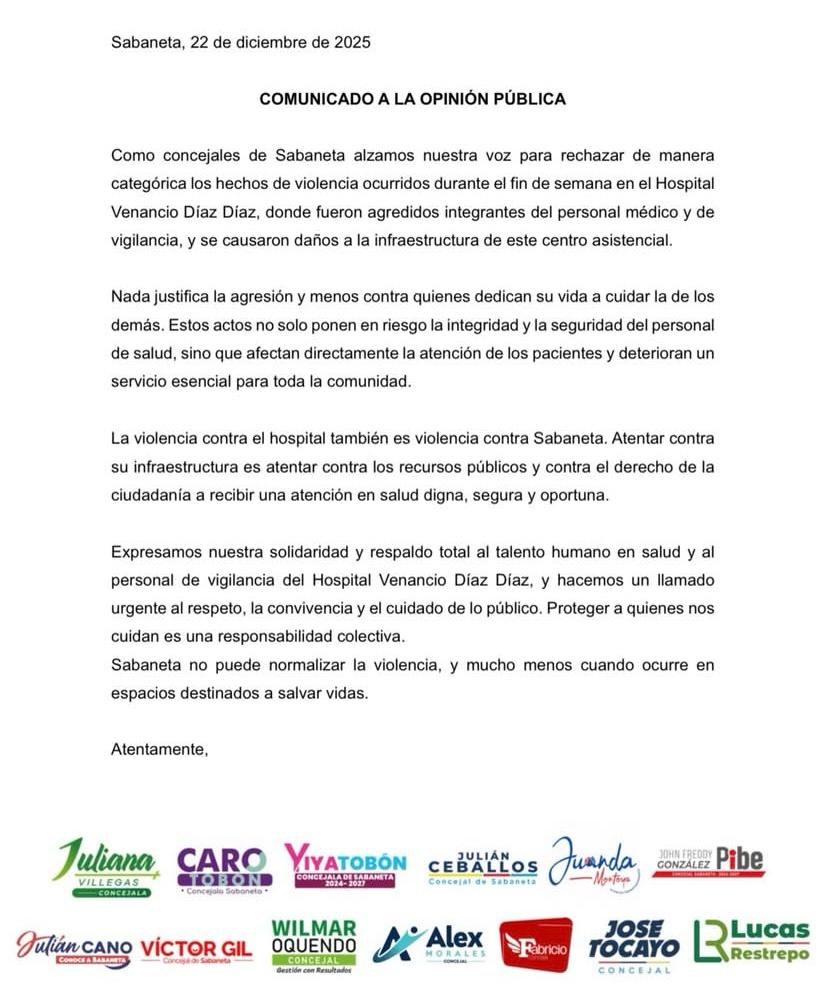 Los sujetos agredieron físicamente a un médico, tres auxiliares de enfermería y un vigilante