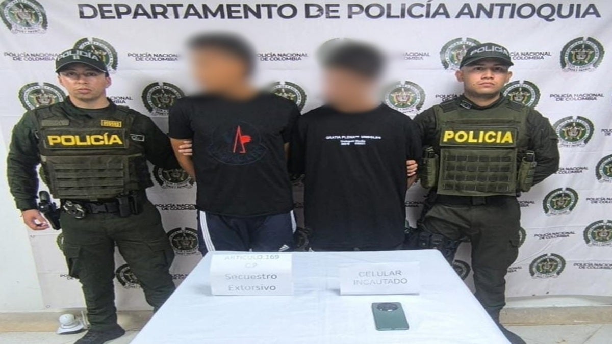 Policía frustra secuestro de un transportador en Valdivia (Antioquia) y captura a dos presuntos responsables