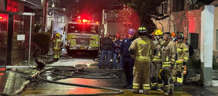 El balance oficial indica que no hubo personas lesionadas en este incendio estructural.