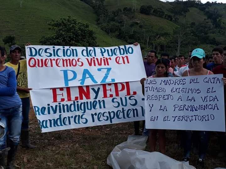 Habitantes de Catatumbo exigen desescalamiento del conflicto.